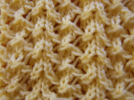 bead knitting stitch - free knitting pattern